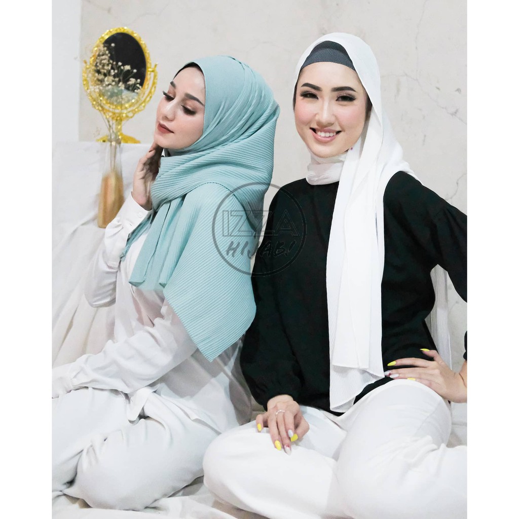 PASHMINA PLISKET FULL DIAMOND CREPE/ Pasmina lidi full pleated phasmina shawl