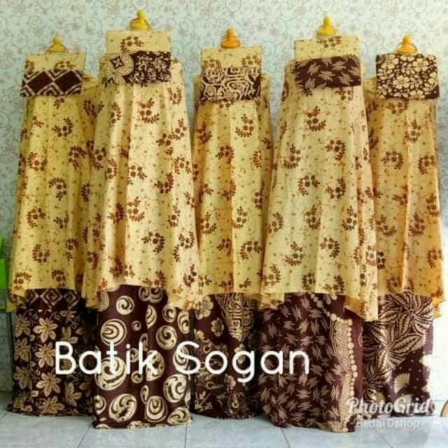 MUKENA BALI BATIK  SOGAN PEKALONGAN