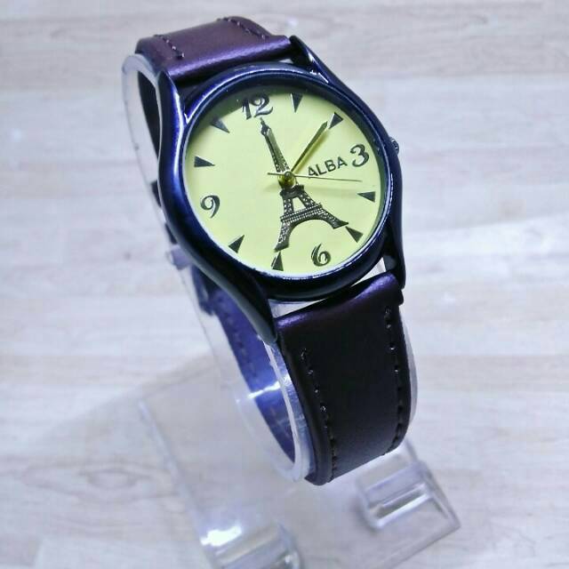 JAM TANGAN WANITA ALBA PARIS COKTU-HITAM-KINING