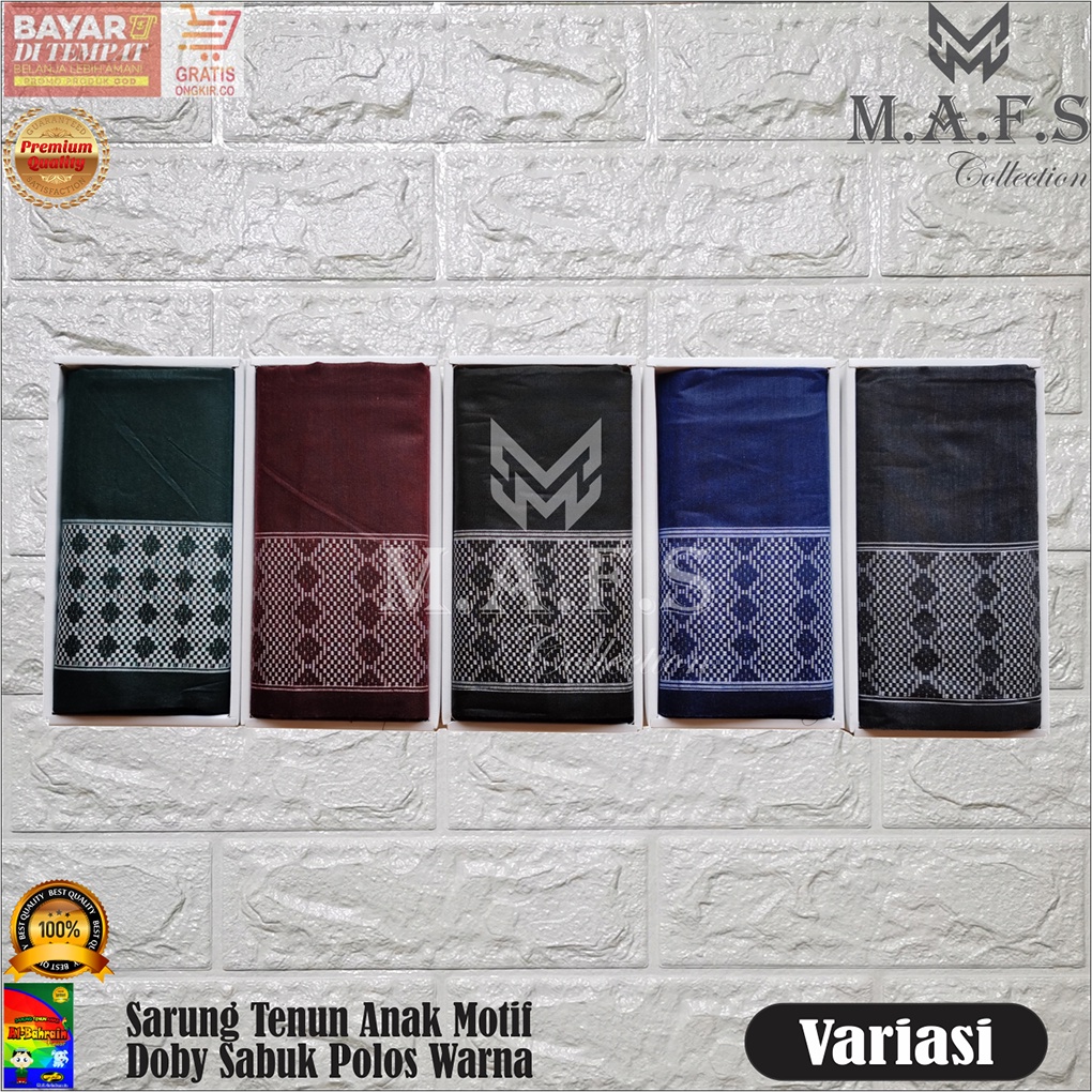 SARUNG ANAK SARUNG TENUN POLOS MOTIF SABUK NAGA ANAK &amp; DEWASA