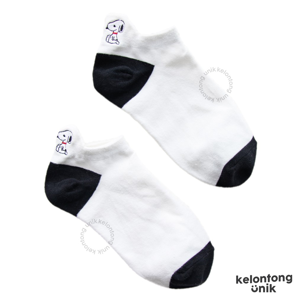 SNOOPY POLOS - Kaos Kaki Pendek Semata Kaki/ Kaos Kaki Ankle Dewasa Wanita-KWMJ-004