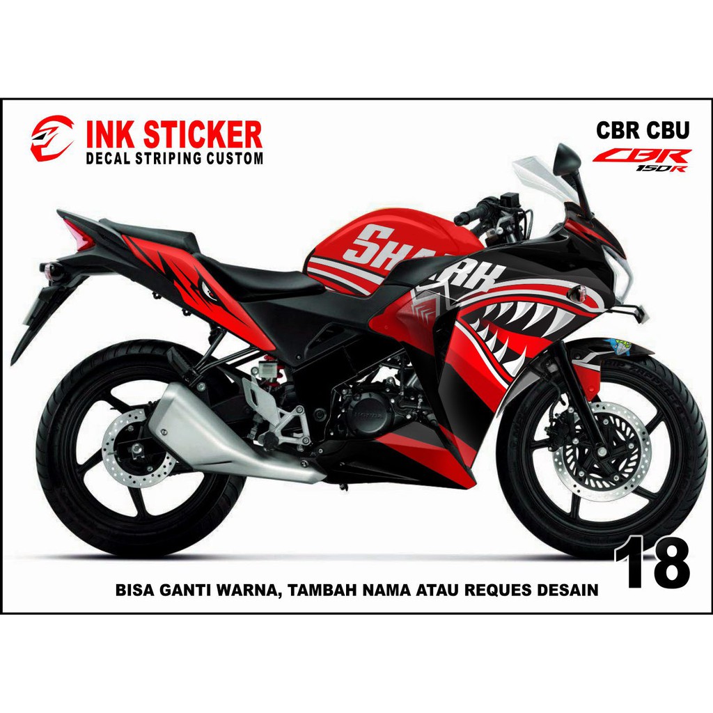 Sticker Decal CBR THAILAND, CBR CBU 150R / 250R 18fullbody