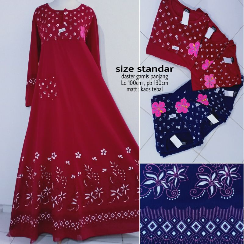 Daster Payung Panjang bunga2