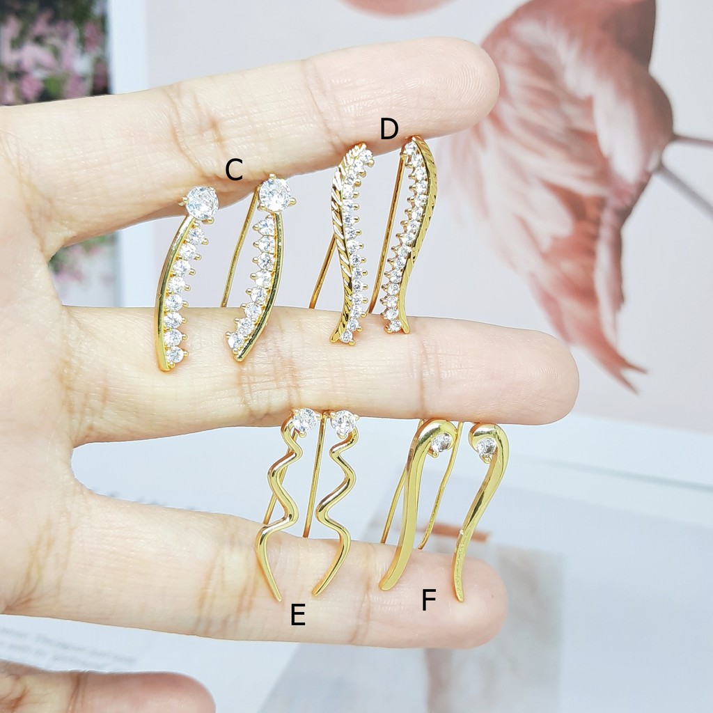 Anting Fashion Xuping Rambat Jalar Hati Imut Lapis Emas - BE296