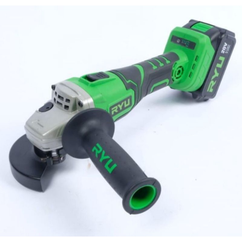 gerinda batrai ryu RCG20V cordless grinder 4 inch ryu