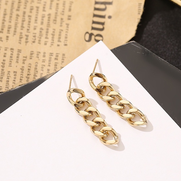 Earring / Anting Titanium Wanita Gold Lapis Emas 18K - Zelene Earring