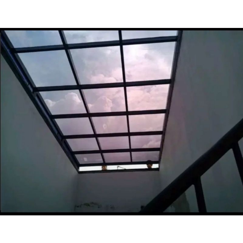 Kanopi holo plus atap solartuff/platt