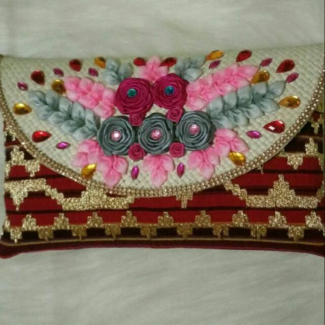 tas tapis modern handmade khas lampung