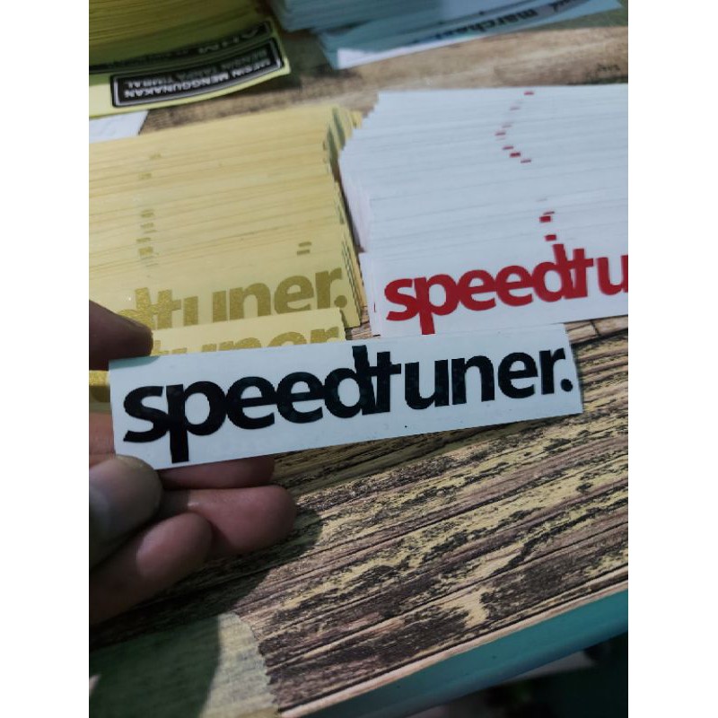 STICKER SPEEDTUNER CUTTING UKURAN 10 CM