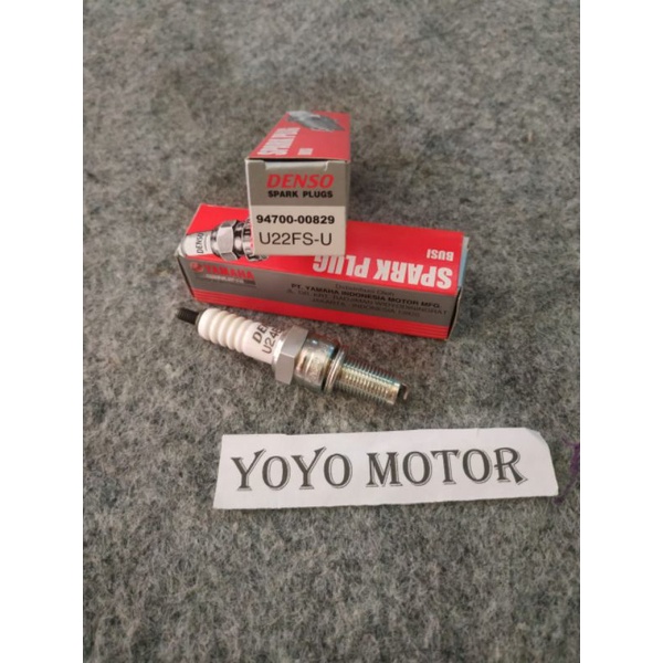 Busi denso u24 u24esrN Asli ORI yamaha Vixion-Jupiter mx-Beat-vario fi-scoopy f1