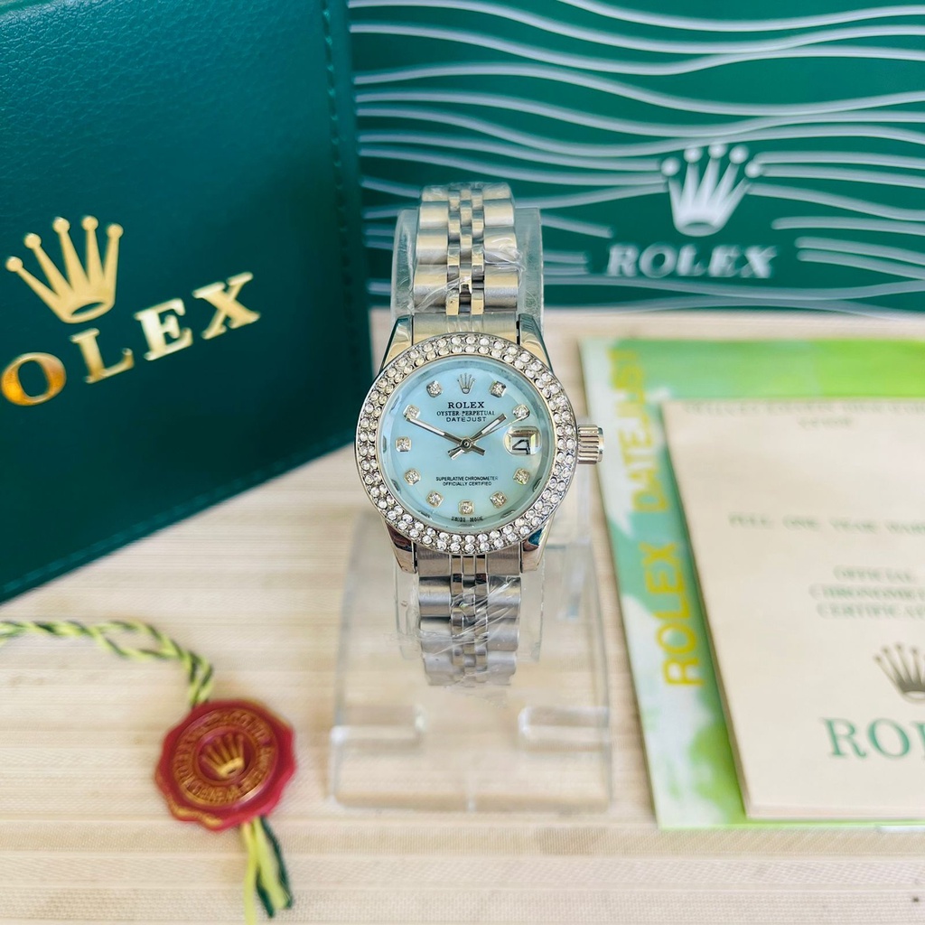 jam wanita rolex datejust tanngal plus box original