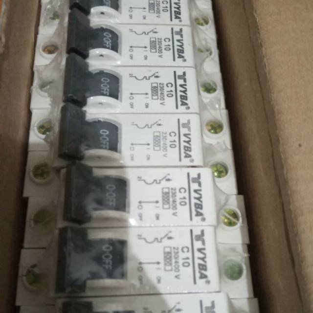 MCB 1phas murah merk VYBA C10