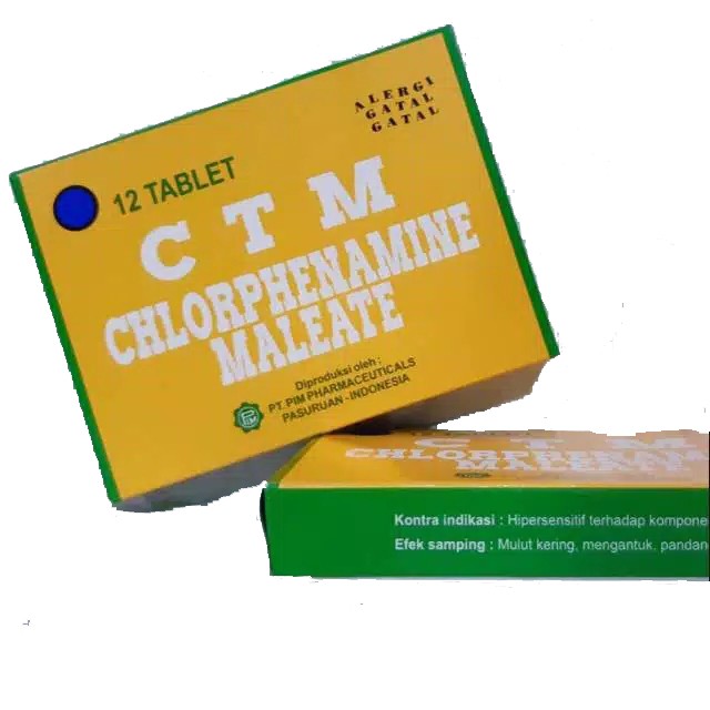 [ECER] CTM Obat Gatal dan Alergi 1 Strip Isi 12 Tab