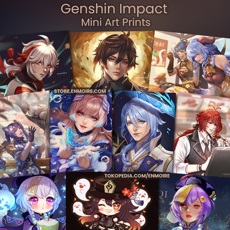 

Genshin Impact Mini Glitter Art Print
