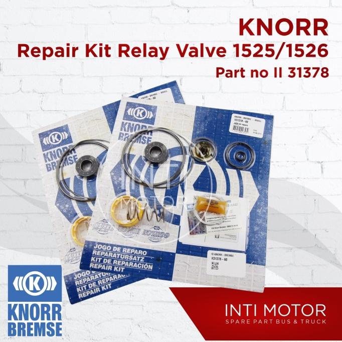 SPAREPART MOBIL KNORR - REP KIT RELAY VALVE - II31378 - BIS MERCY 1525 1526