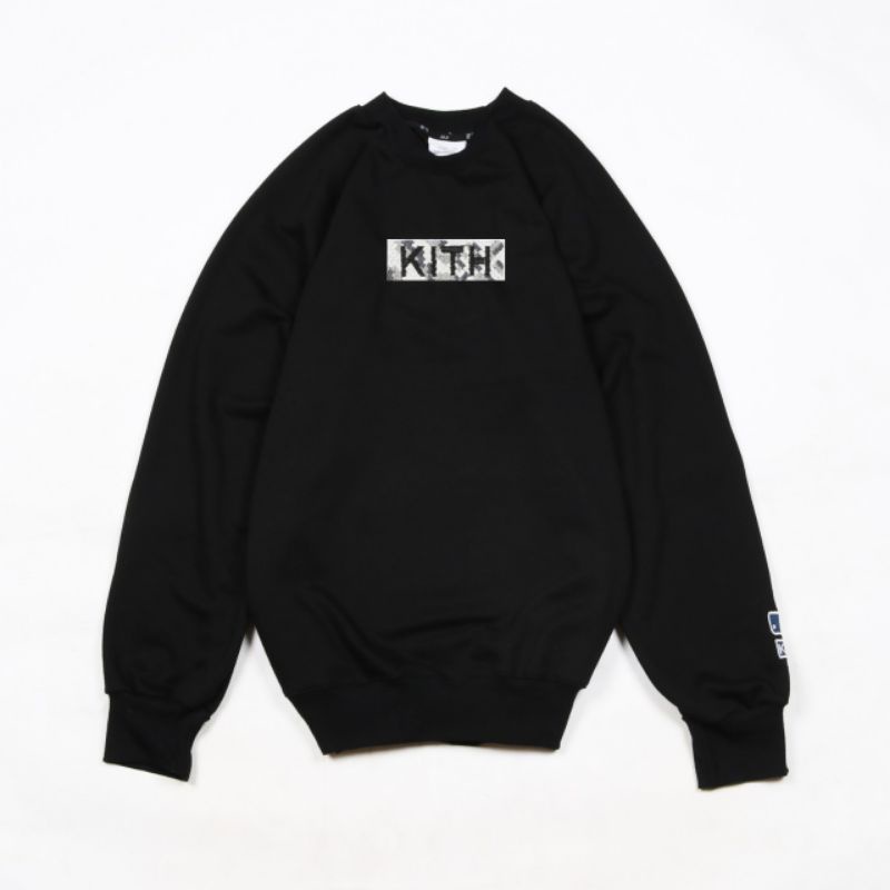 Sweater Crewneck MLB x Kith Fulltag Label Pria Wanita