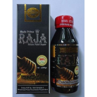 Madu Prima Raja Hitam pahit super 200 gr /  Madu Prima Raja