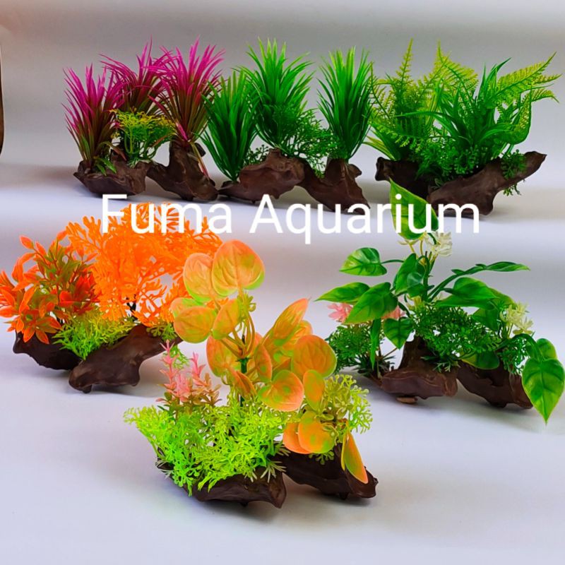 Tanaman Plastik Import Hiasan Dekorasi Aquarium Aquascape SAKKAI PRO No.22 G