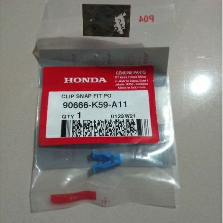 Clip Totok Biru Matic Honda 90666-K59-A11