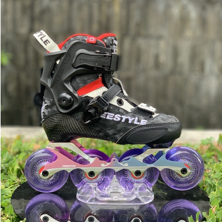 Sepatu Roda Inline Skate YJS X5 Pro Junior Carbon Black