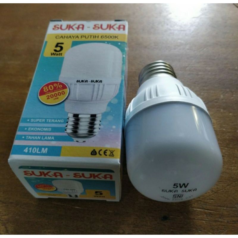 LAMPU LED SUKA SUKA 5 WATT LAMPU TERANG HEMAT ENERGI