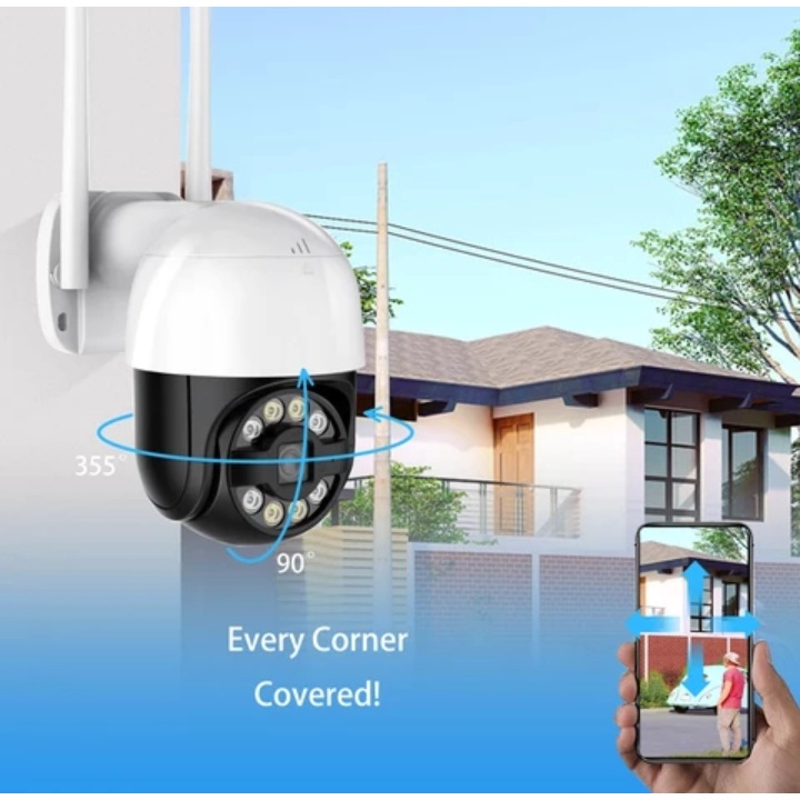 CCTV IP CAMERA V380 OUTDOOR HITAM