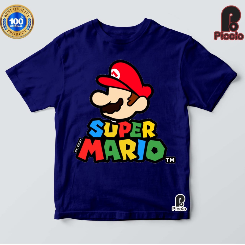 BAJU ANAK KAOS ANAK SUPER MARIO BAHAN PREMIUM