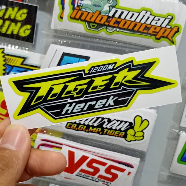 Sticker Printing Tiger Herek 1200m Shopee Indonesia