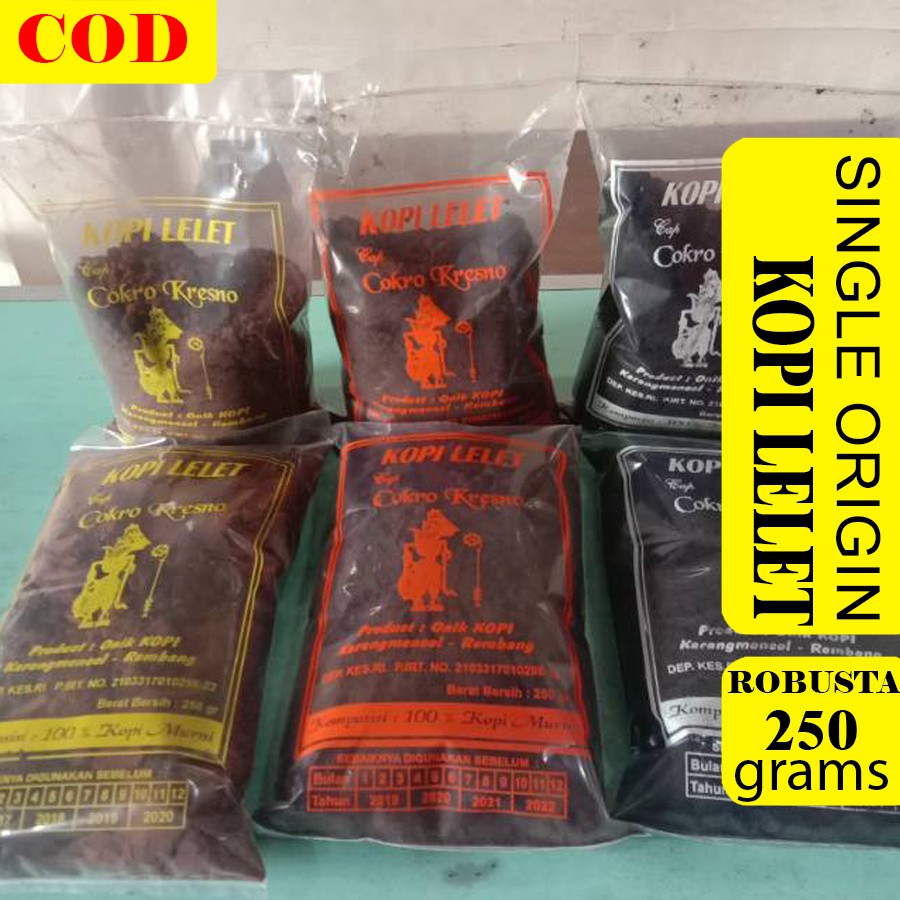 

Kopi Lelet Lasem Cap Cokro Kresno Kemasan 250 gram Murah Meriah