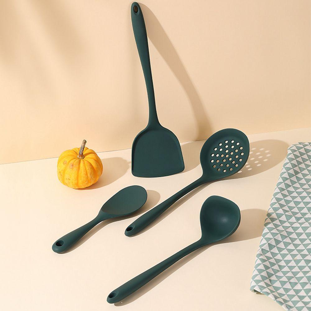 Nickolas1 Peralatan Dapur Gadget Sendok Anti Lengket Aksesoris Sekop Spatula Silikon