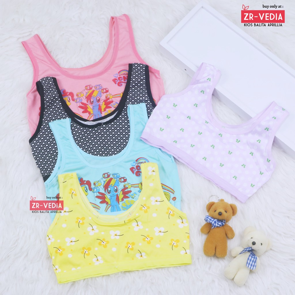 Miniset Anak Perempuan / Anak SD Mini Set Pakaian Dalam Karakter Frozen Import Murah Kartun Cewek