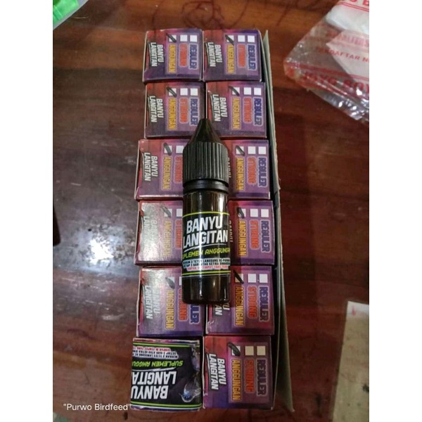 penggacor burung perkutut  12pcs suplemen cair banyu langitan pengganti pil