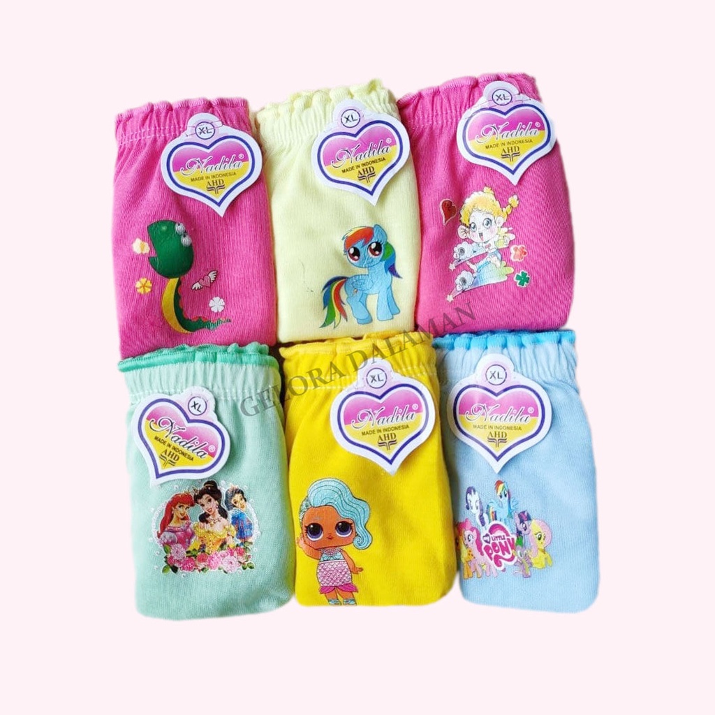 6 Pcs Celana Dalam Anak Perempuan Pakaian Dalam Anak