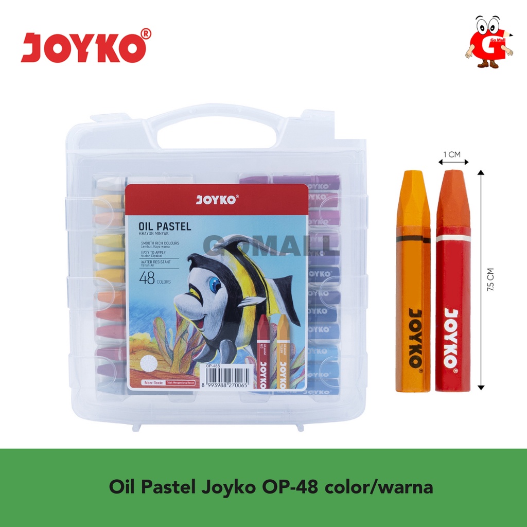 

Crayon Oil Pastels Joyko 48 Warna