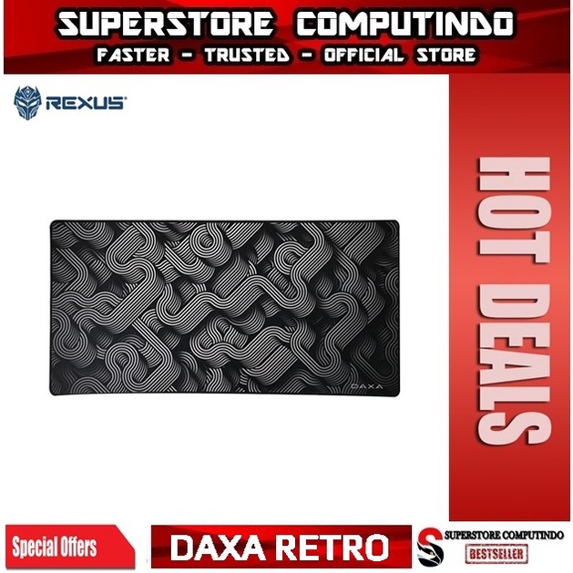 Rexus Mousepad Gaming Daxa Retro Mousemat Extended Cloth XL