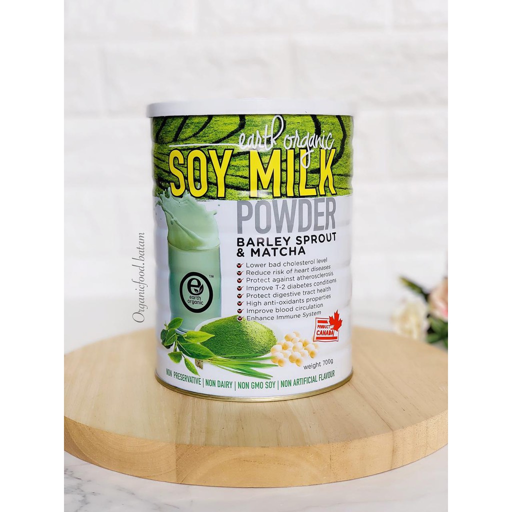 ORGANIC BARLEY SPROUT & MATCHA SOY MILK POWDER (700G)