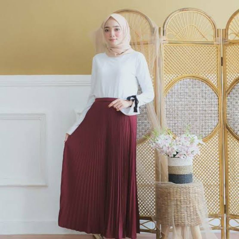 [ Termura Rok Plisket ] ROK PLISKET PREMIUM / ROK LIPATAN BESAR