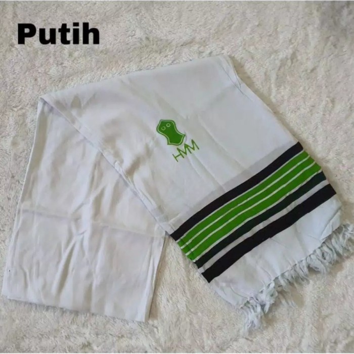 Sorban Sorban Hmm - Sorban Santri - Sorban Majelis Sholawat Busana Muslim - Putih(X2T4) Sorban Syal 