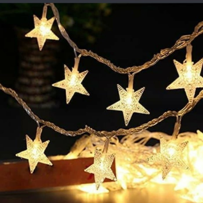 light lamp acara natal snow star salju led hiasan tree pajangan lampu