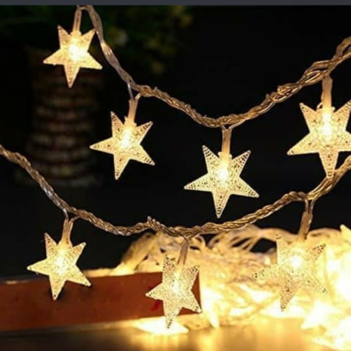 BAROKAH GAMIS light lamp acara natal snow star salju led hiasan tree pajangan lampu