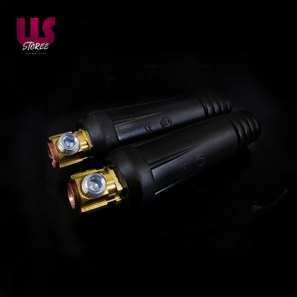 Konektor Kabel Las 10-25 mm Connector Welding Cable Male Female Kepala Konektor Mesin Trafo las