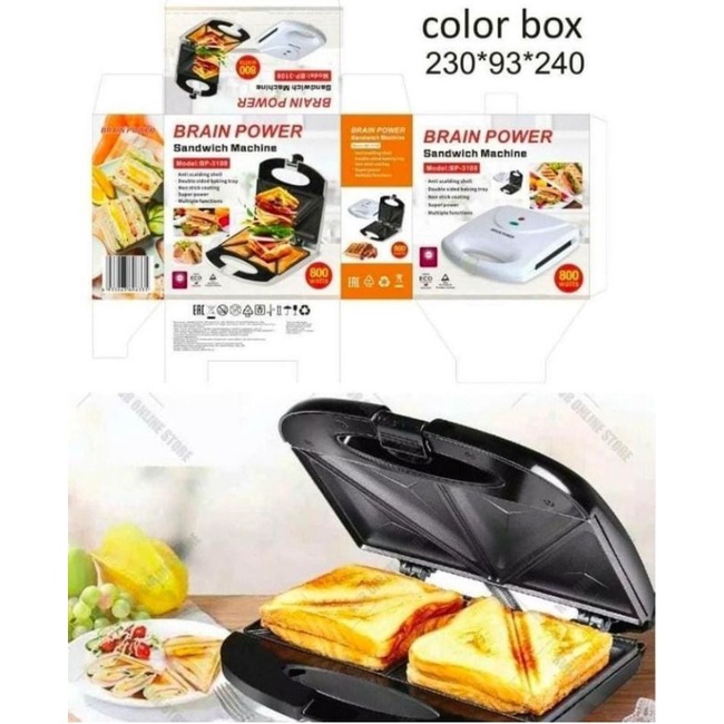 Pemanggang Roti Listrik Pemanggang Senwich