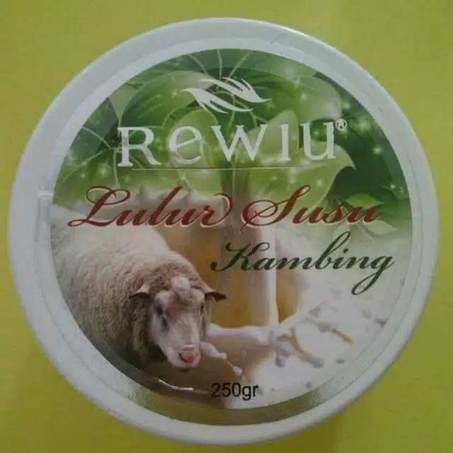 lulur susu kambing rewiu 250grm original bergaransi