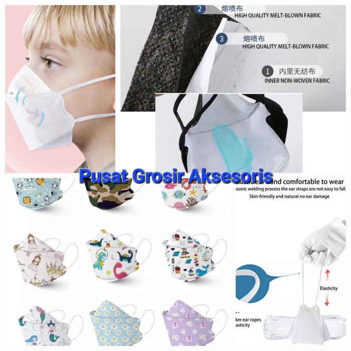 Masker Bayi Anak Ductbill Motif Kartun 3 ply Kids Mask Baby Mask M13 PGM