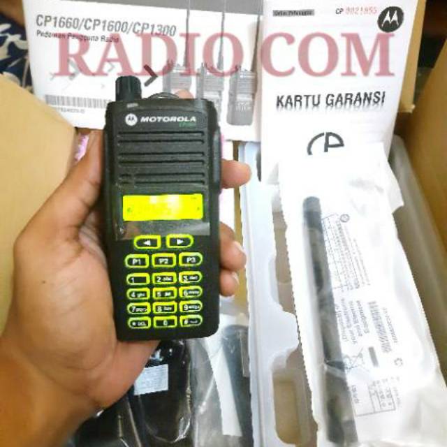 JUAL HT MOTOROLA CP 1660 VHF ORIGINAL 136 - 174MHz / HT MOTOROLA CP1660 VHF 136-174MHz ORIGINAL GARANSI RESMI CP1660 VHF