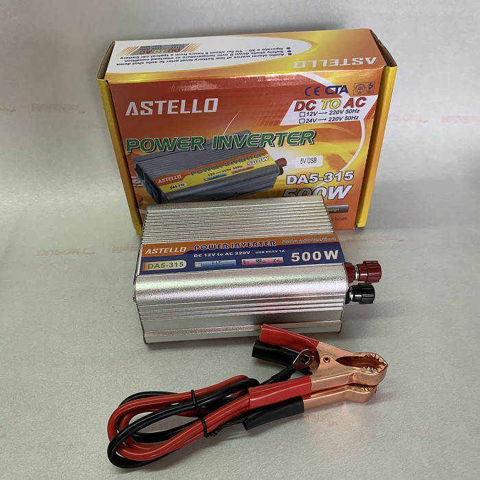 Power Inverter Inveter Astello 500W Watt DC 12V to AC 220V