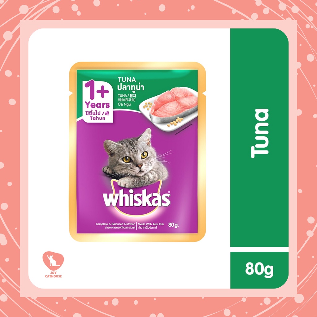 WHISKAS Makanan Kucing Basah Pouch Adult Starter Pack rasa Mackerel 80gr