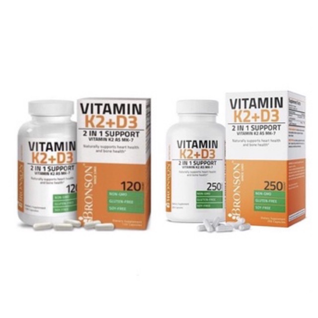 Jual Vitamin K2&D3 2in1 support 5000iu/Bronson Shopee Indonesia