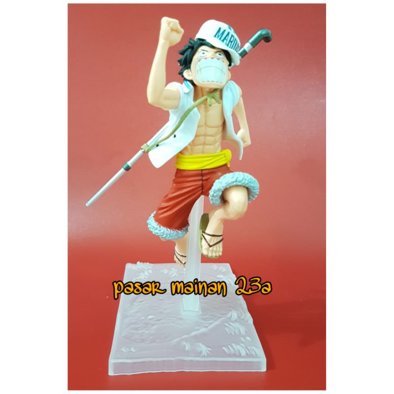 Figure one piece  Luffy Ace Sabo Treasure Marine/mainan Figure one piece Miniatur pajangan