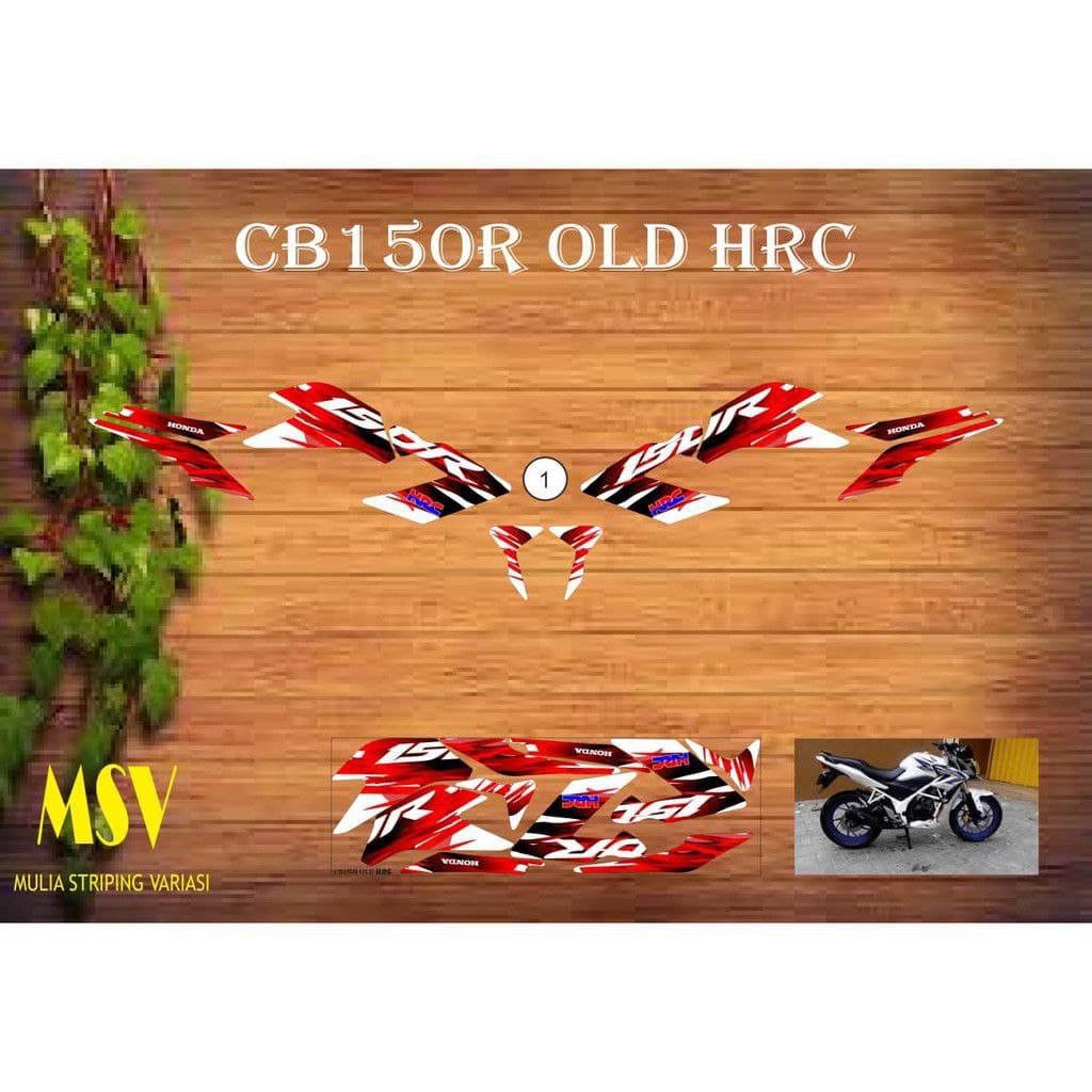 striping stiker decal cb 150 r old hrc